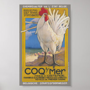 Poster vintage Coq-sur-Mer 1923