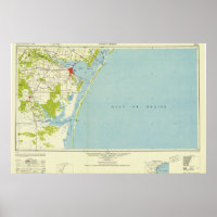 Vintage Corpus Christi TX Topo