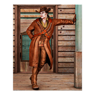 Pôster Vintage Cowboy
