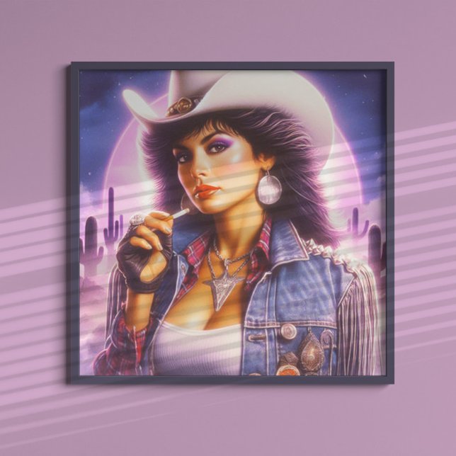 Poster Vintage Cowgirl (Criador carregado)