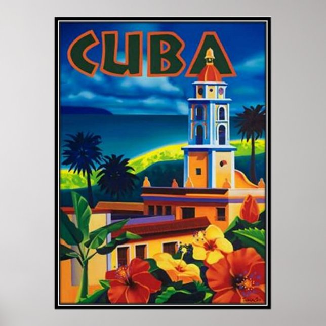 Poster Vintage Cuba - (Frente)