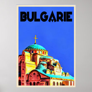 Poster vintage da Bulgária