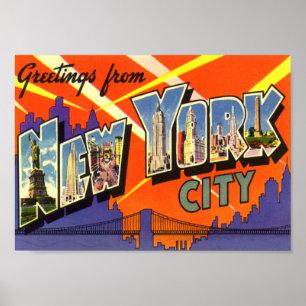 Poster vintage da Nova Iorque