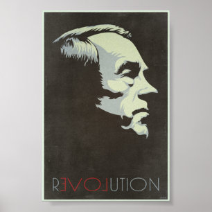 Poster vintage da revolução de Ron Paul
