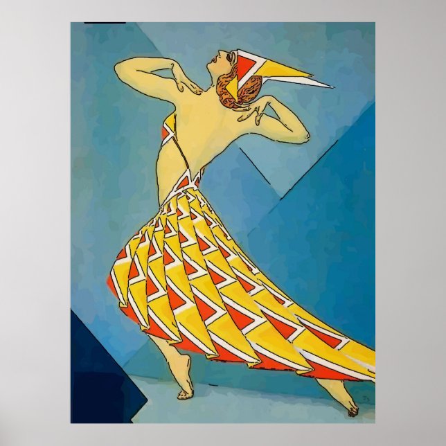 Pôster Vintage Dancer (Frente)