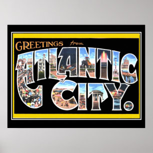 Poster vintage de Atlantic City
