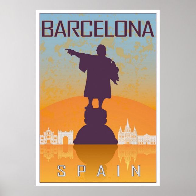 Poster vintage de Barcelona (Frente)