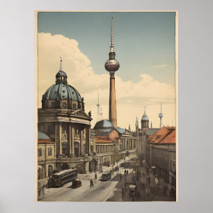 Poster vintage de Berlim