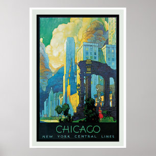 Poster vintage de Chicago