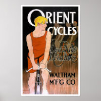 Poster vintage de ciclos orientais por Penfield