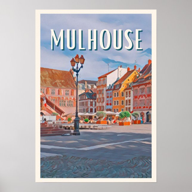 Poster Vintage de fotos mulhouse (Frente)