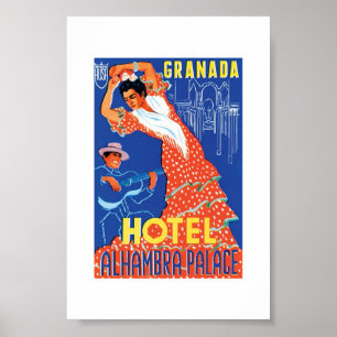 Poster vintage de Granada