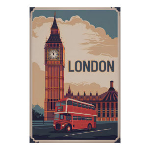 Pôster Vintage de Londres