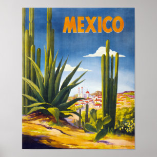 Poster vintage de México restaurado