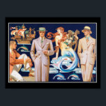 Poster vintage de Moda Art Deco Mens<br><div class="desc">Poster vintage de Arte Deco Mens Fashion vintage, imagem histórica, marmida, souvenir de sereia, souvenir turístico de vintage, frança, vintage de souvenir francês, deco mens vintage de moda, nouveau de moda dos anos 30, modelos de sereia de moda, história, paisagem, construção de cidades, imagem de 1920, oceano, paisagem marinha, posters...</div>