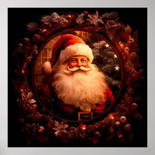 Poster vintage de Natal (Frente)