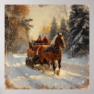 Poster vintage de Natal