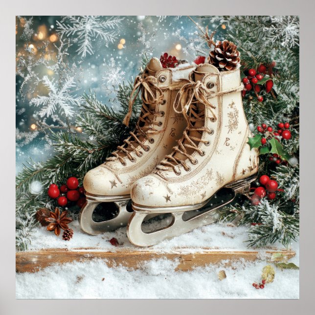 Poster vintage de Natal (Frente)