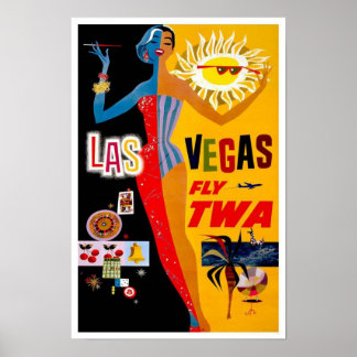 Poster vintage de Vegas