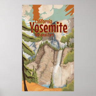 Poster vintage de Yosemite