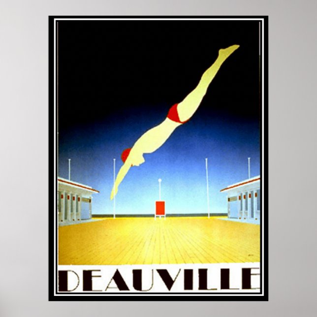 Poster vintage Deauville (Frente)