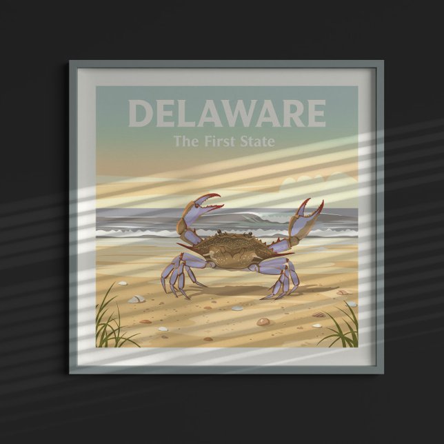 Poster Vintage Delaware (Criador carregado)