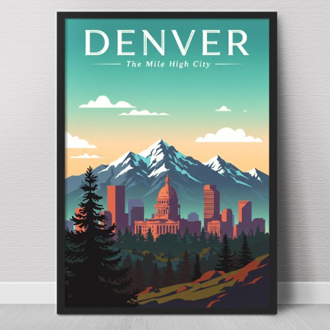 Poster Vintage Denver (Criador carregado)