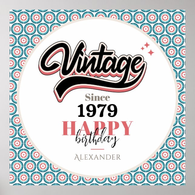 Poster Vintage desde - 1979 (Frente)