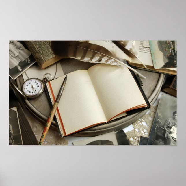 Pôster Vintage Desk (Frente)