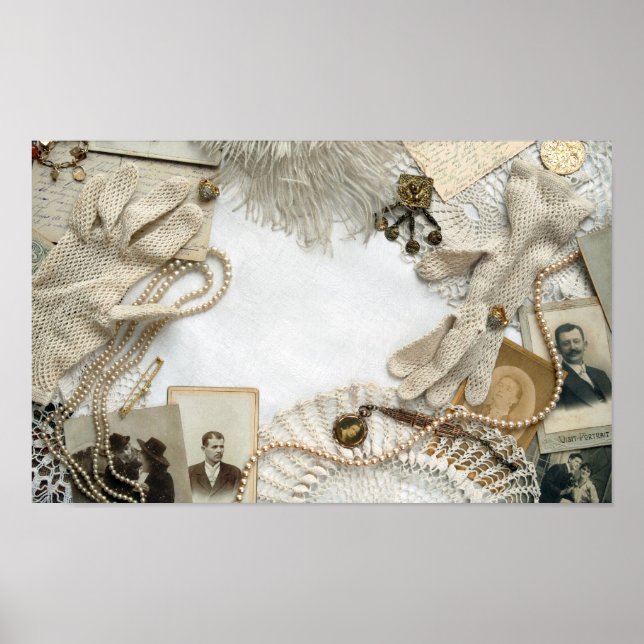 Pôster Vintage Desk (Frente)