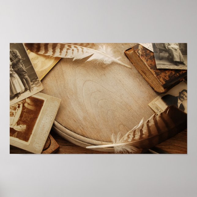 Pôster Vintage Desk (Frente)