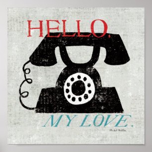 Poster Vintage Desktop - Phone