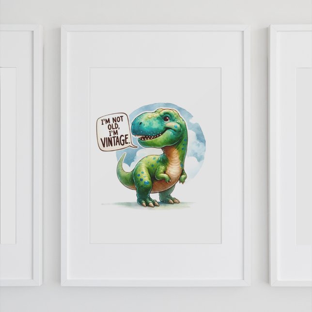 Poster Vintage Dinosaur Delight (Criador carregado)