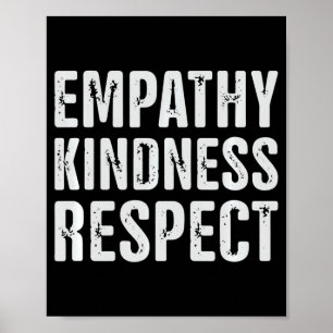 Poster Vintage Distanciado Empatia Gentileza Respeito