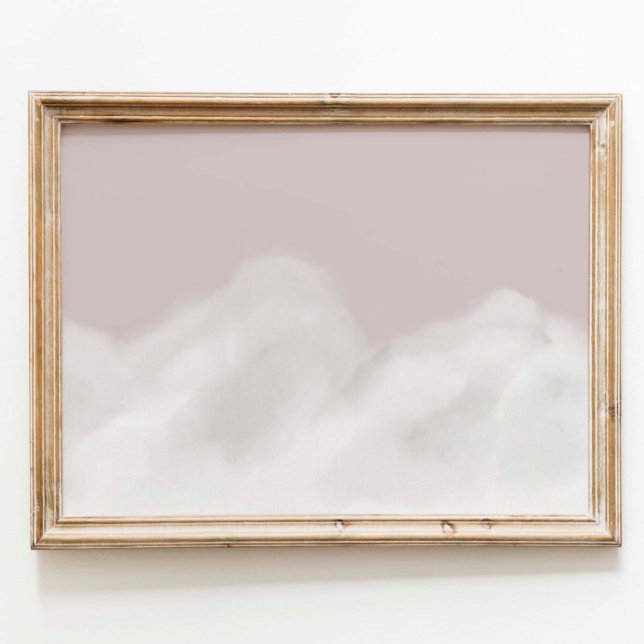 Poster vintage do céu rosa (Criador carregado)