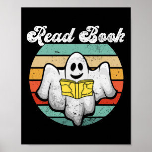 Poster Vintage do Livro de Leitura do Fantasma