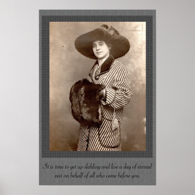 Poster vintage do tórax eterno 18x24 (Frente)