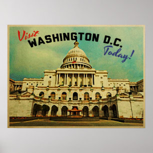 Poster Vintage do Washington DC
