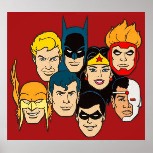 Poster Vintage dos Super Amigos