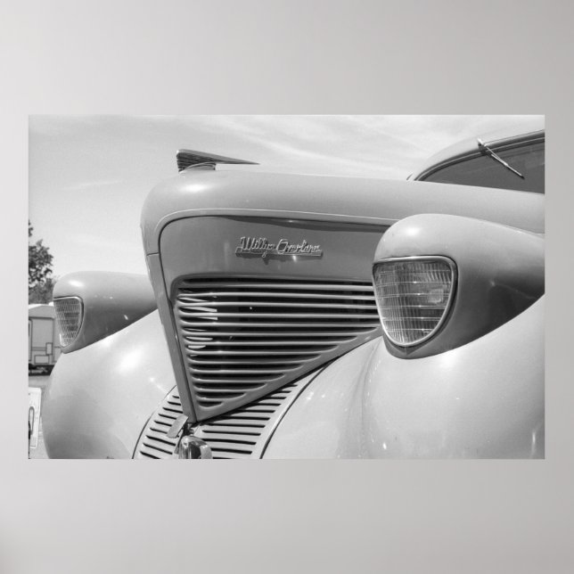 Pôster Vintage Drag - 1939 Willys (Frente)