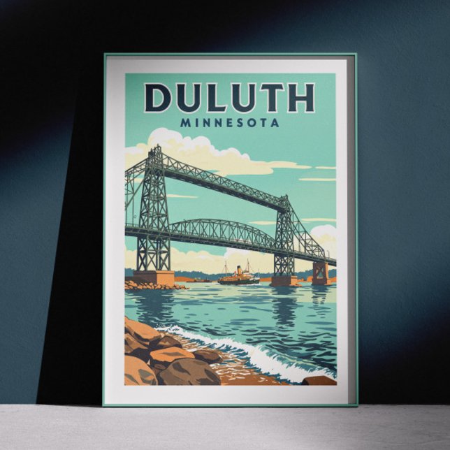 Poster Vintage Duluth Minnesota (Criador carregado)