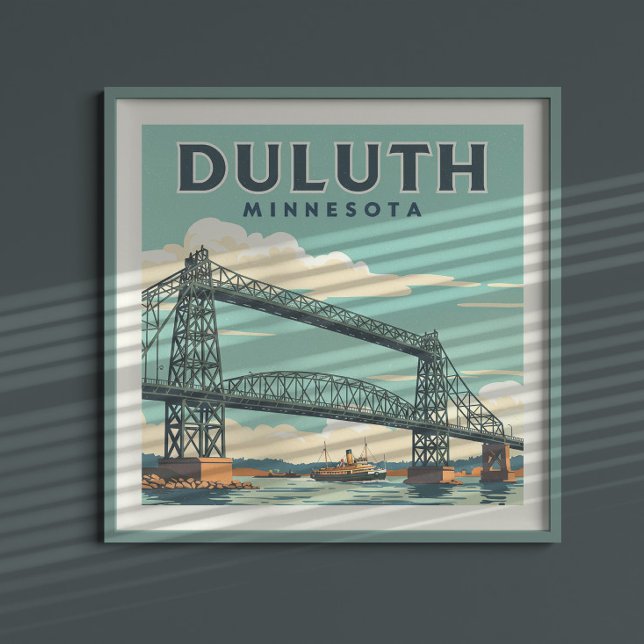 Poster Vintage Duluth Minnesota (Criador carregado)