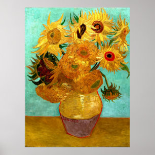 Poster Vintage Dutch Sunflower por Vincent van Gogh
