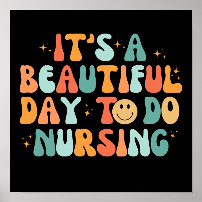 Poster Vintage É Um Belo Dia Para Enfermar (Frente)