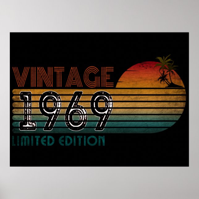 Poster vintage edição limitada de 1969 (Frente)