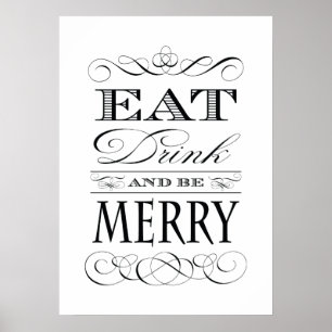 Poster vintage Elegante: Cozinha, Bar ou Restauran