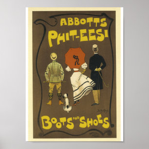 Poster Vintage em Francês Publicidade Abbots Phit-camiset