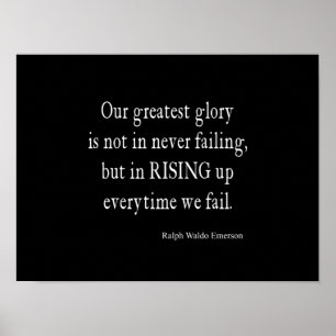 Poster Vintage Emerson que supera citações da falha