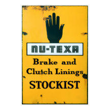 Vintage Enamel Sinal.