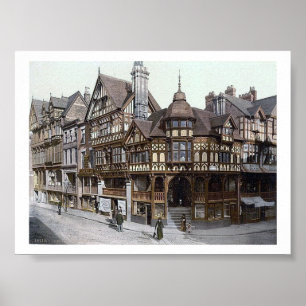Pôster Vintage England Chester 1890's